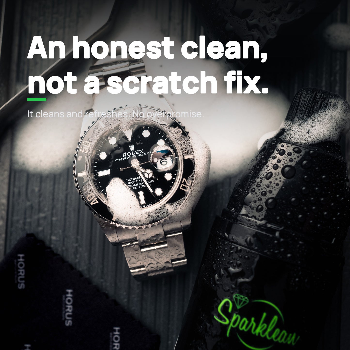 SparkBrush by Sparklean — soft-bristle precision brush for watches and jewelry