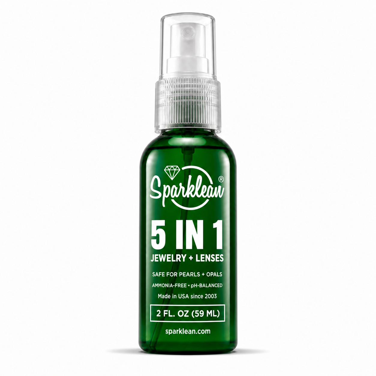 Sparklean Original Cleaning Spray, 2 oz travel size — TSA-friendly jewelry & lens cleaner