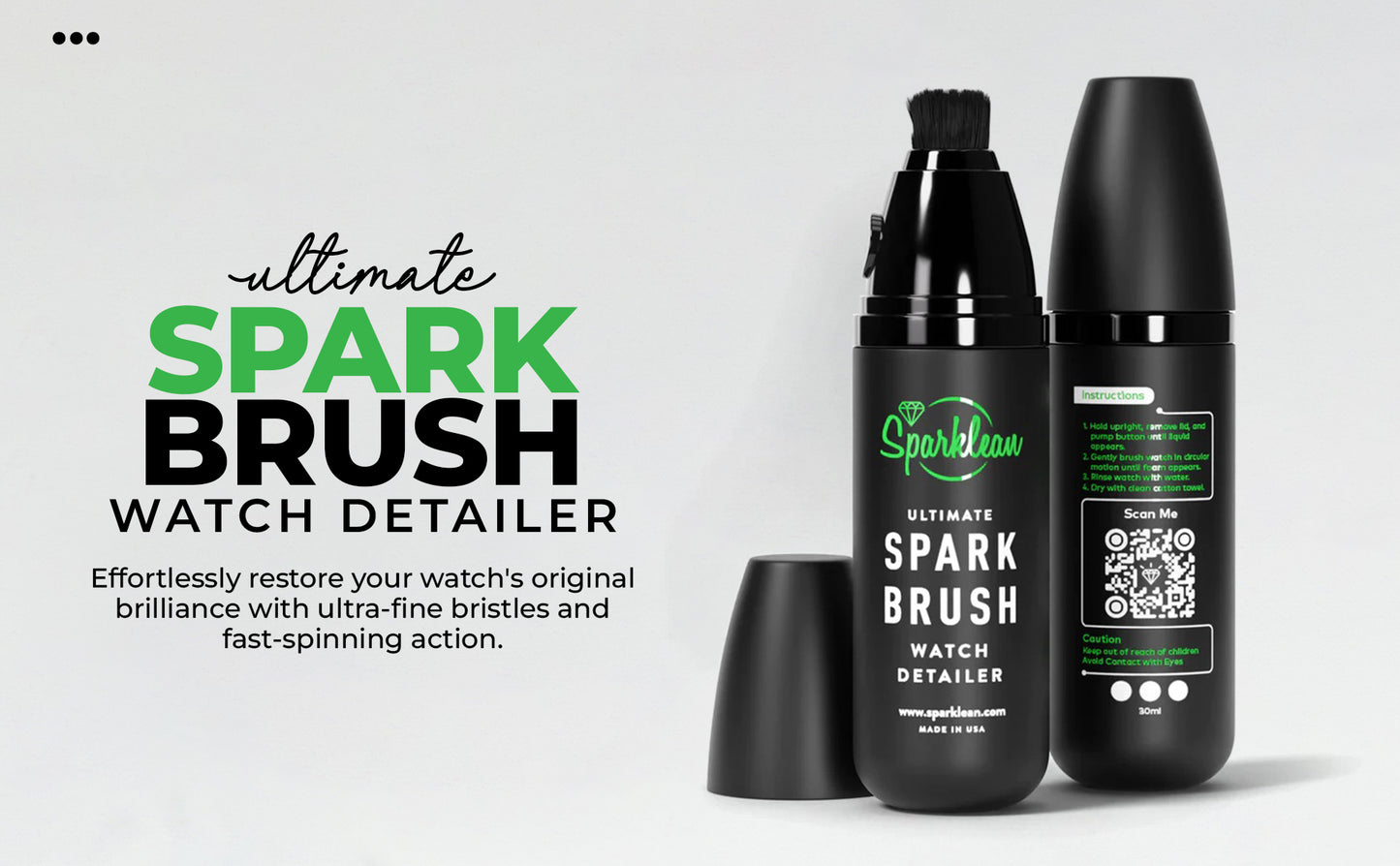 SparkBrush Bristle morbido Gentle su tutti i metalli, gioielli e orologi