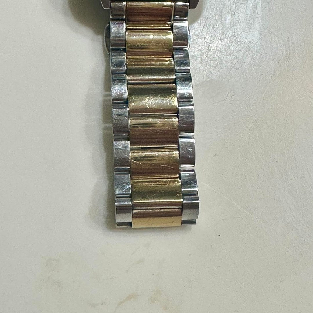 Two-tone gold and steel watch bracelet, customer photo by Paulina (sparklean.com review, February 2025)