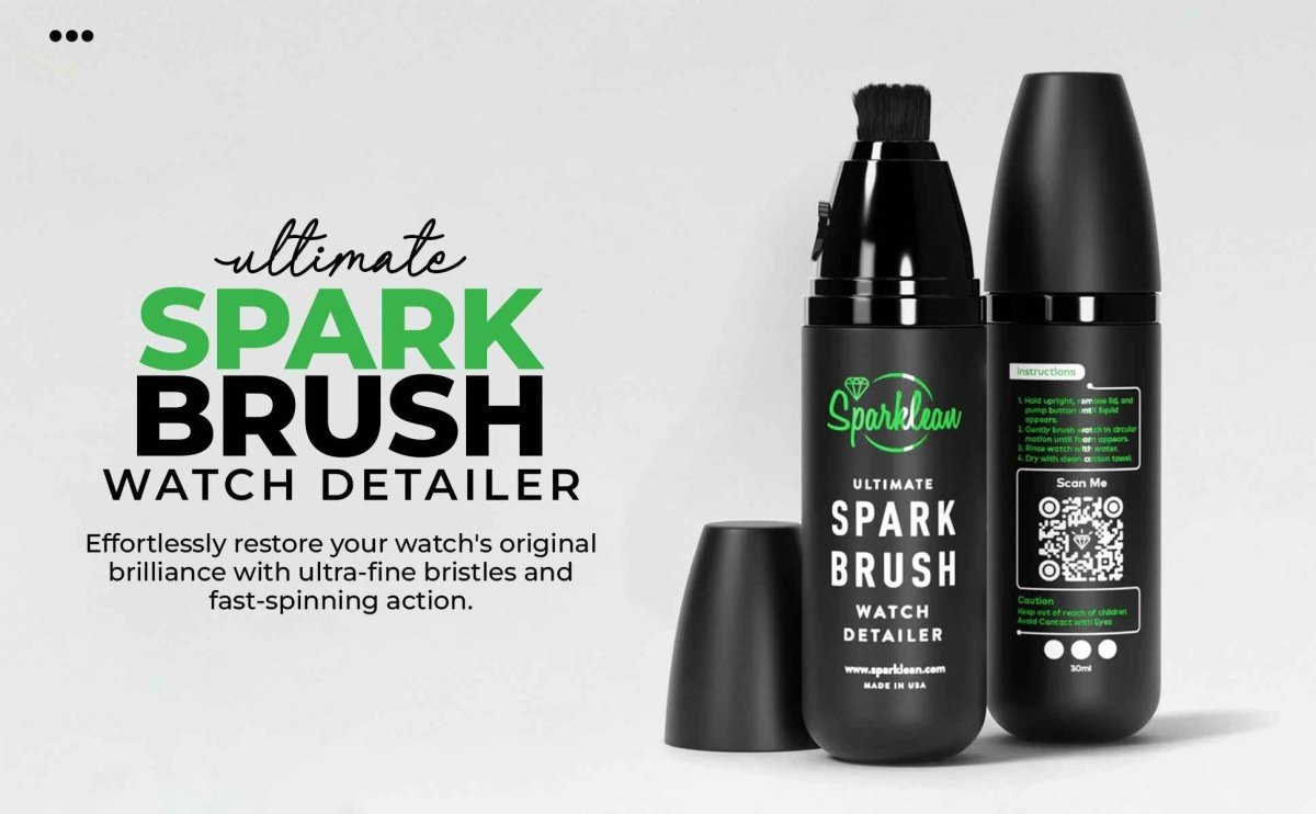 SparkBrush Limpiador de Joyas de Cerdas Suaves para Cuidado Delicado de Metales, Joyas y Relojes